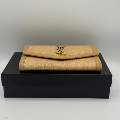 Saint Laurent - Pochette raphia