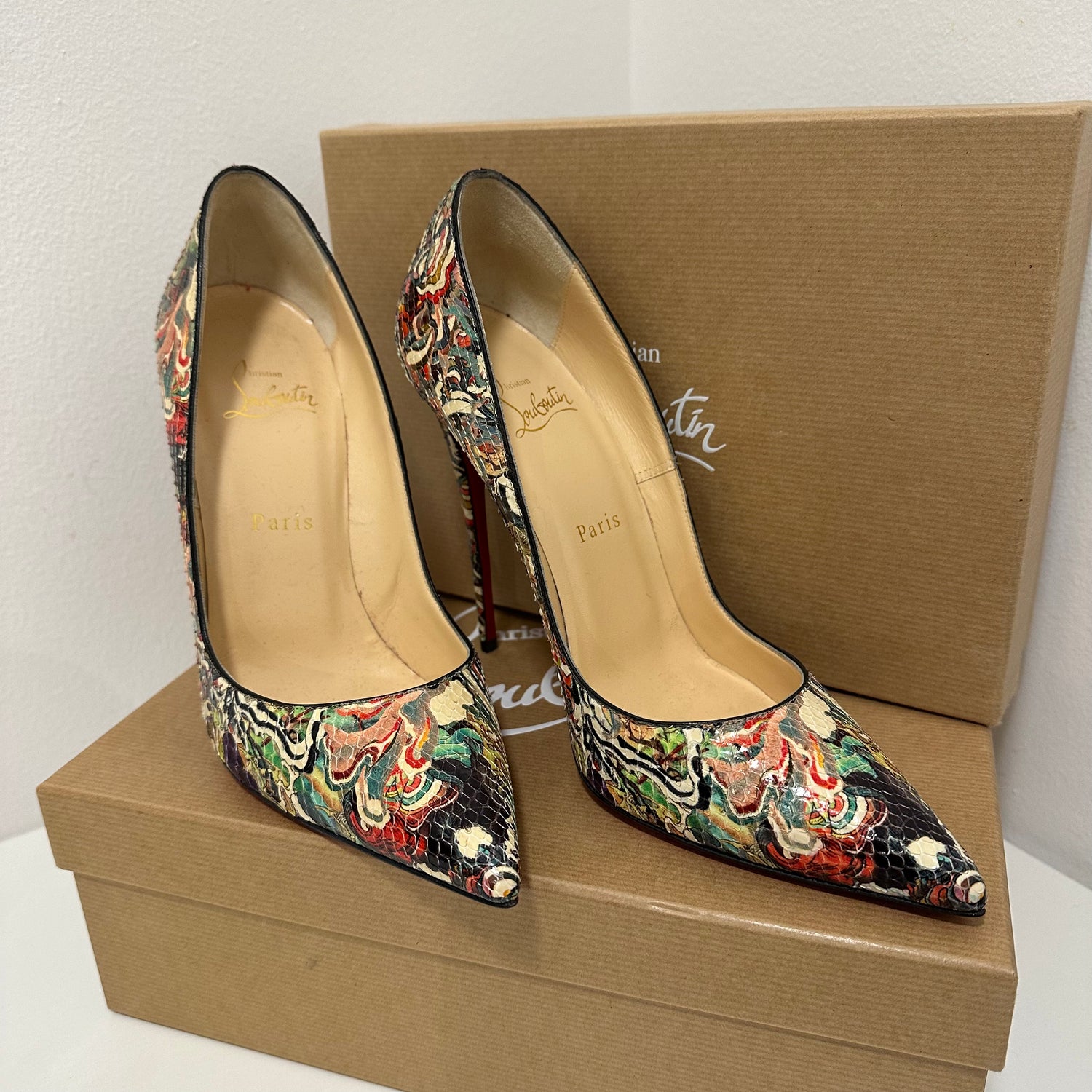 Floral louboutins best sale