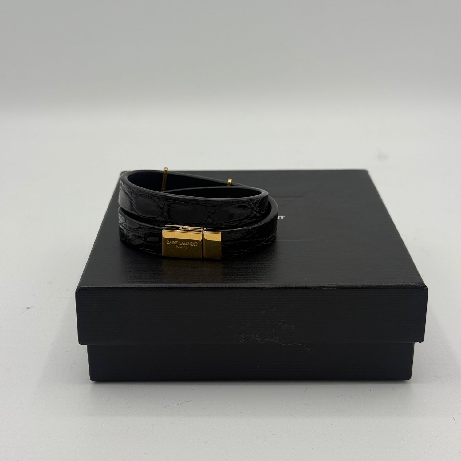 Saint Laurent - Bracelet en alligator