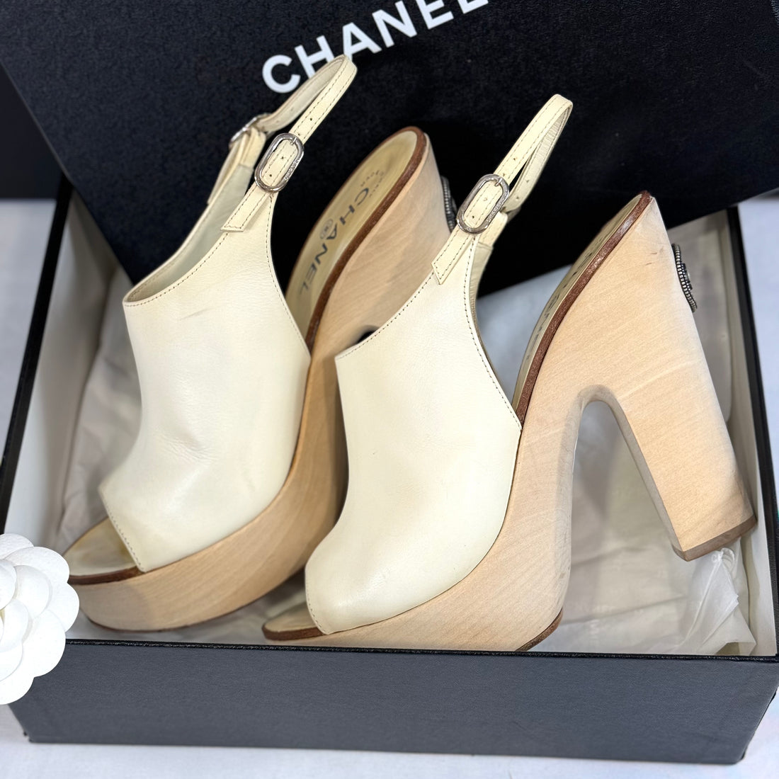 Chanel - 木底鞋 T.39.5