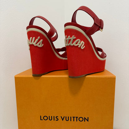 Louis Vuitton - Sandali con zeppa