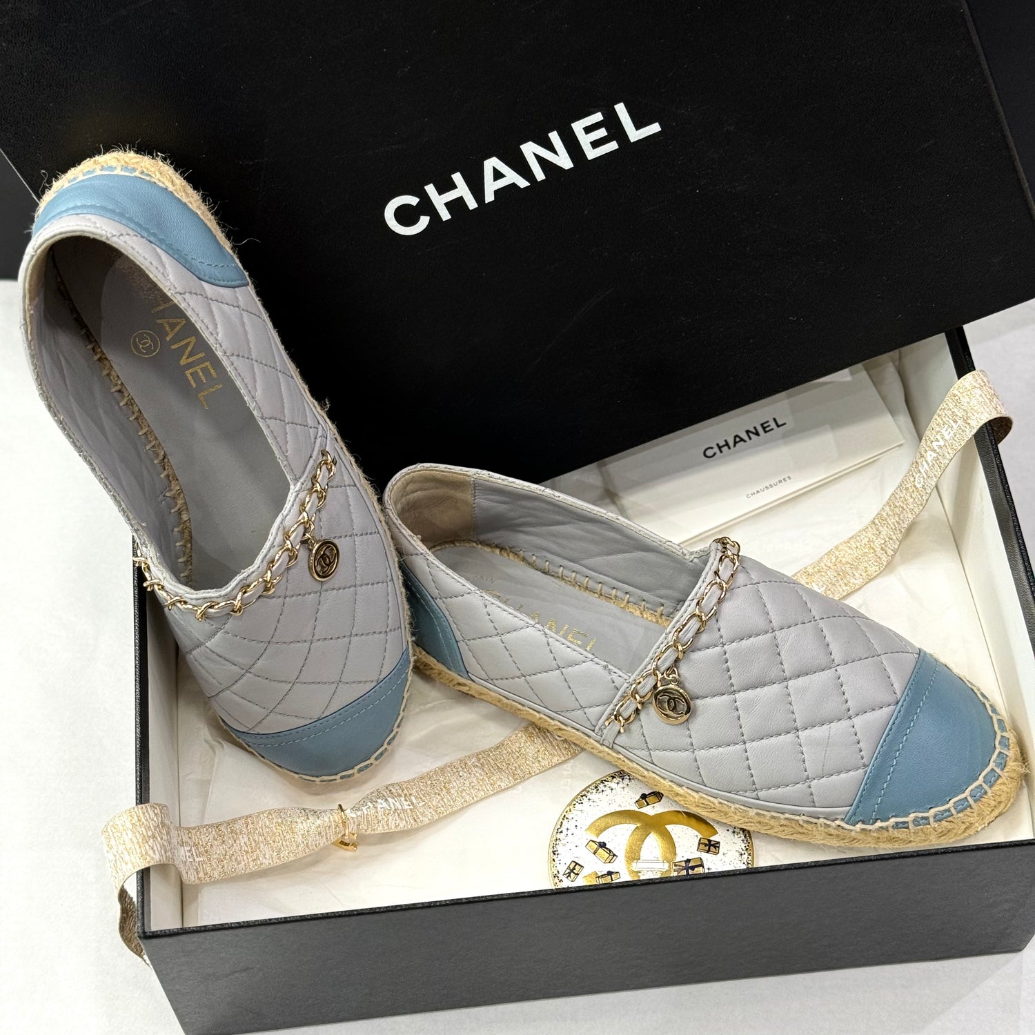 Chanel quilted espadrilles online