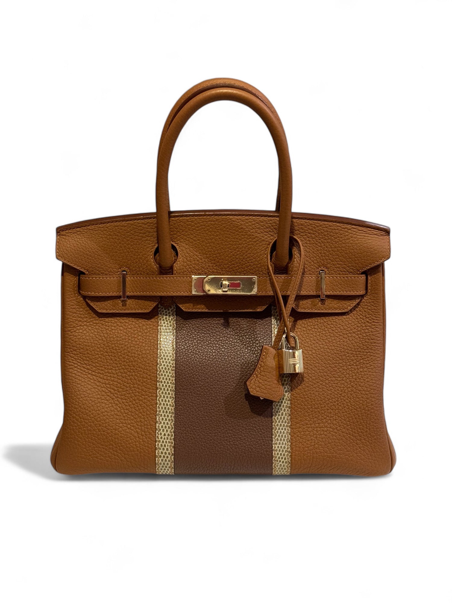 Hermès - Birkin 30 Gold et Lézard