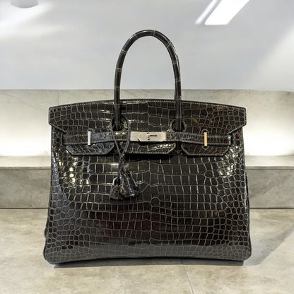 Hermès - Sac Birkin 35 Porosus