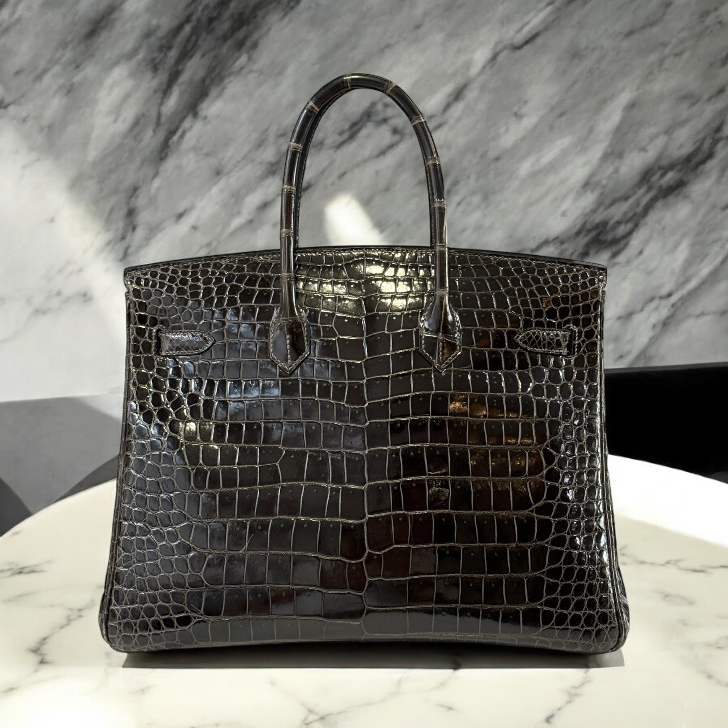 Hermès - Sac Birkin 35 Porosus