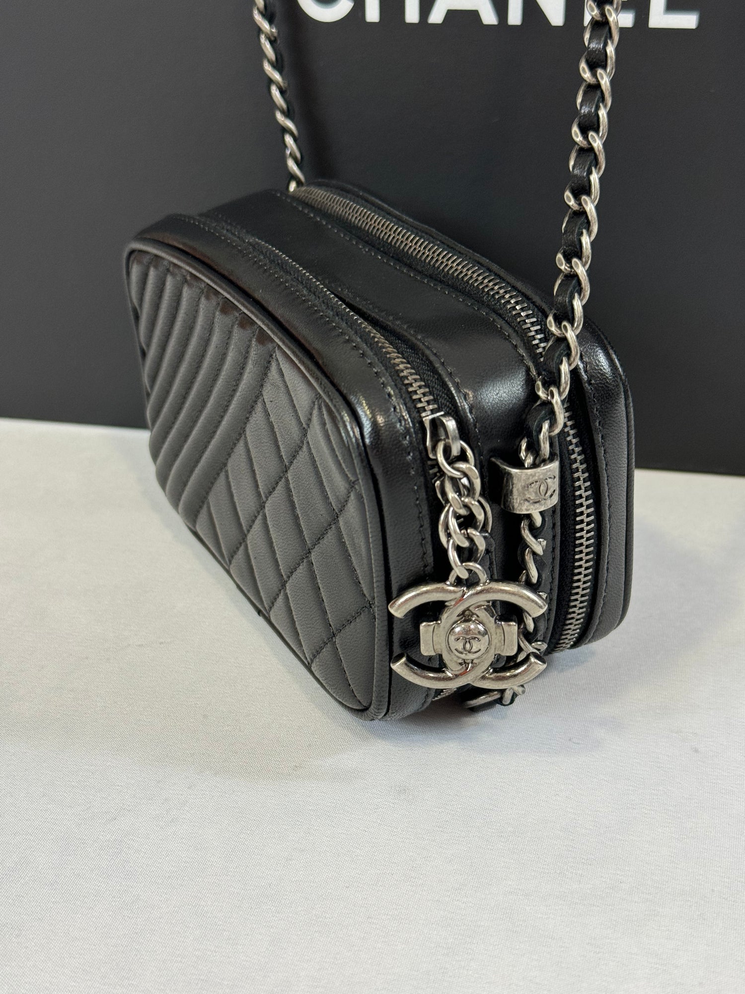 Chanel – Mini-Vanity-Geldbörse im Sac-Stil