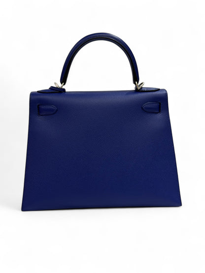 Hermès - Kelly 28 bleu électrique