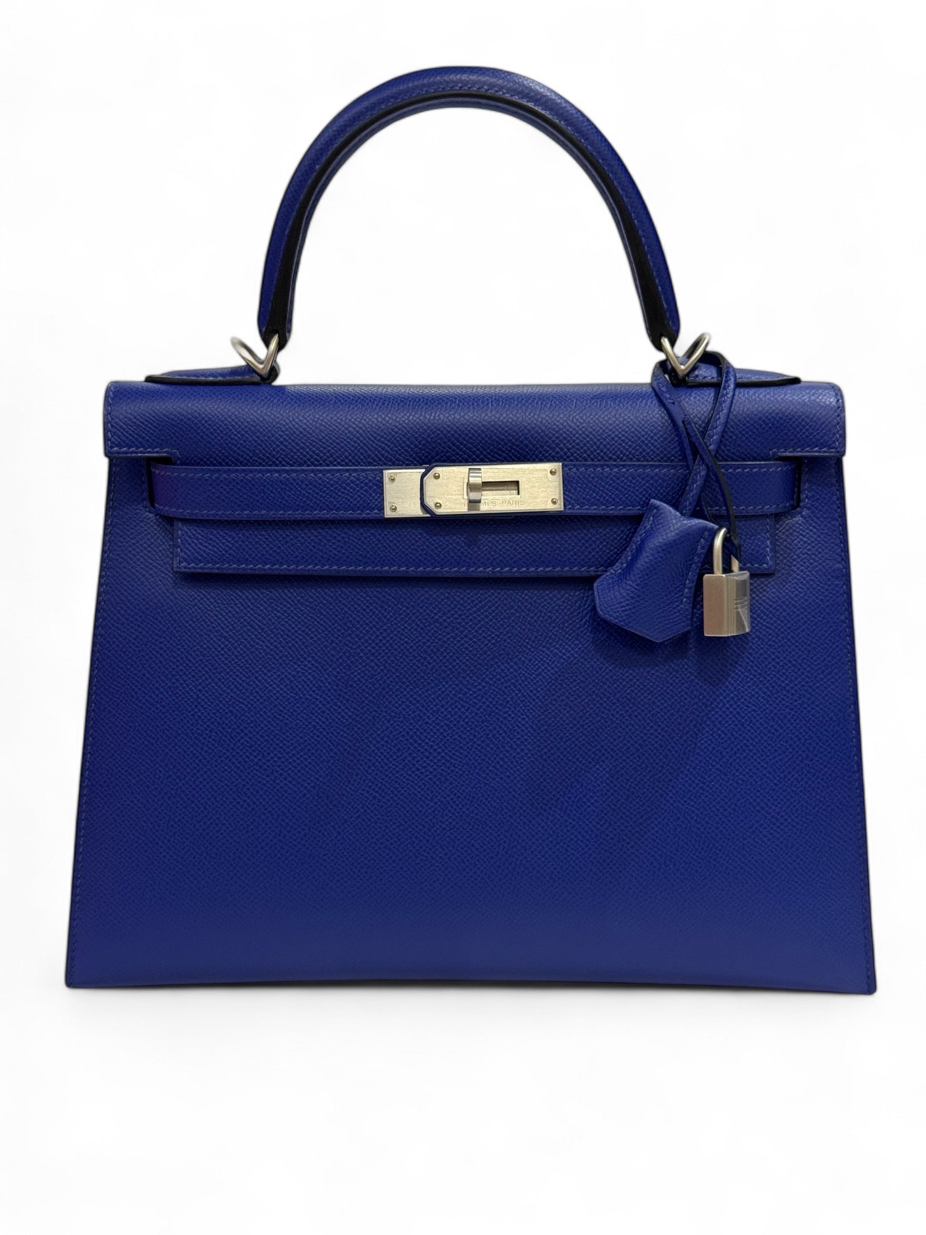 Hermès - Kelly 28 bleu électrique