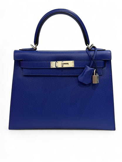 Hermès - Kelly 28 bleu électrique