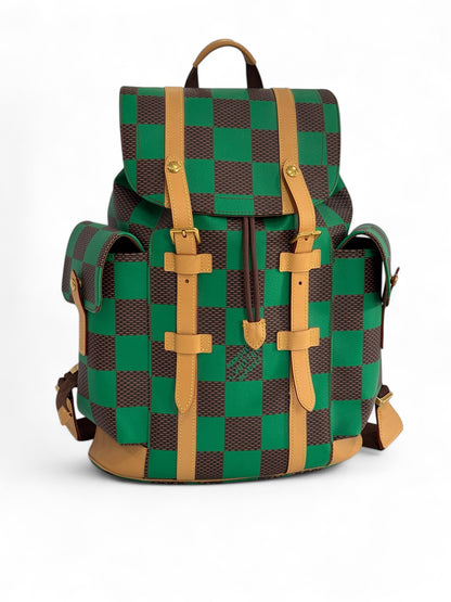 Louis Vuitton - Sac à dos Christopher MM Damier pop Green