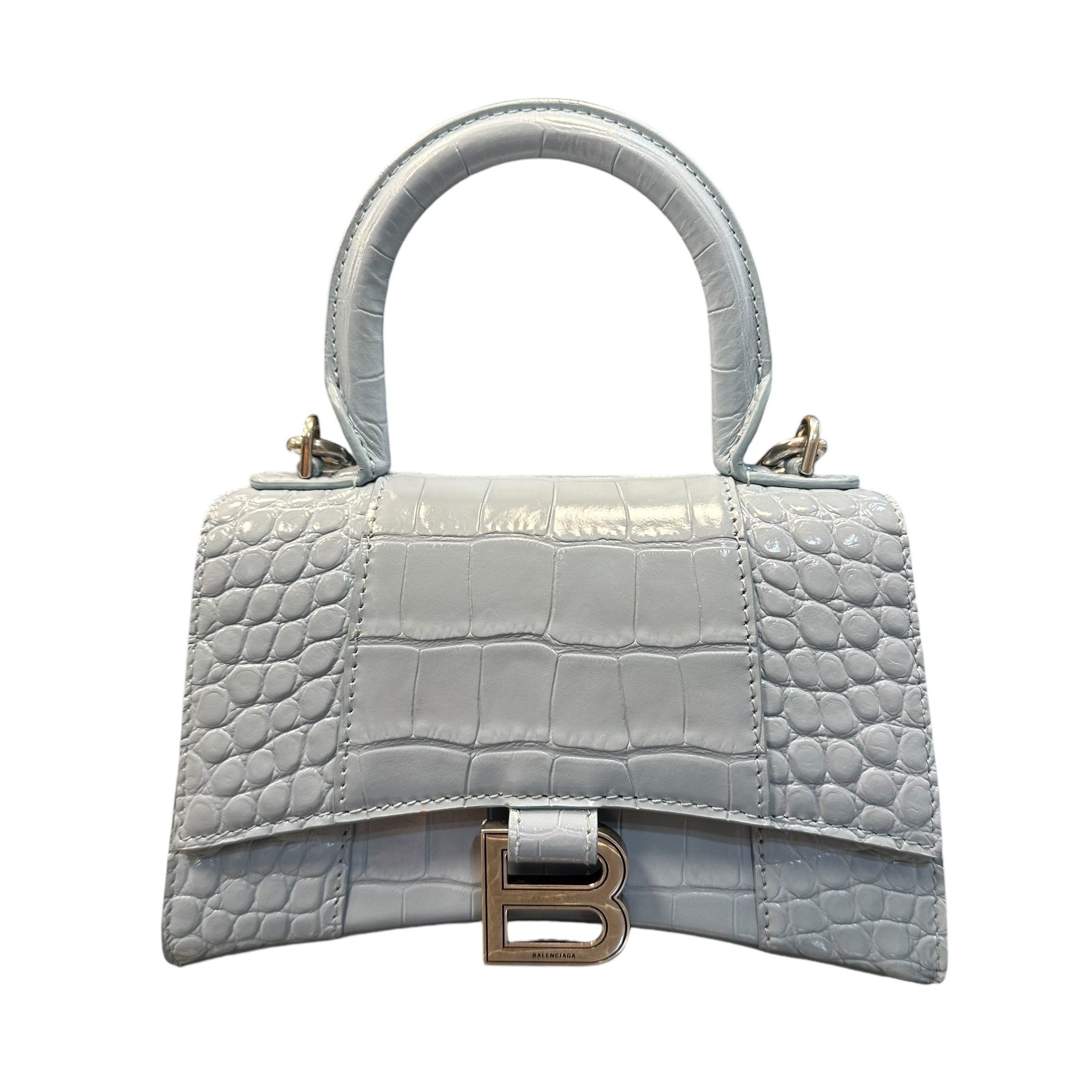 Balenciaga hourglass bag grey sale