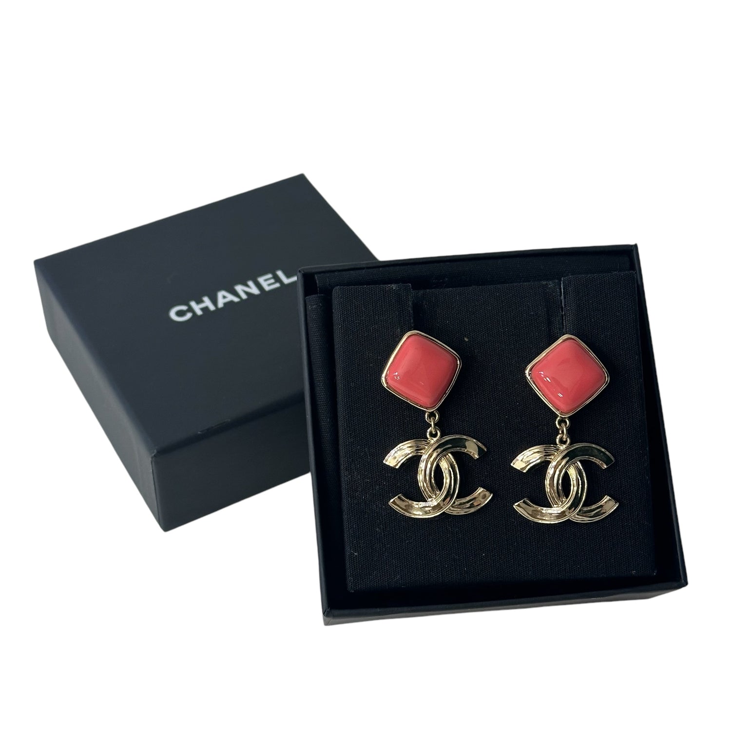 Chanel - Boucles D’oreilles rose