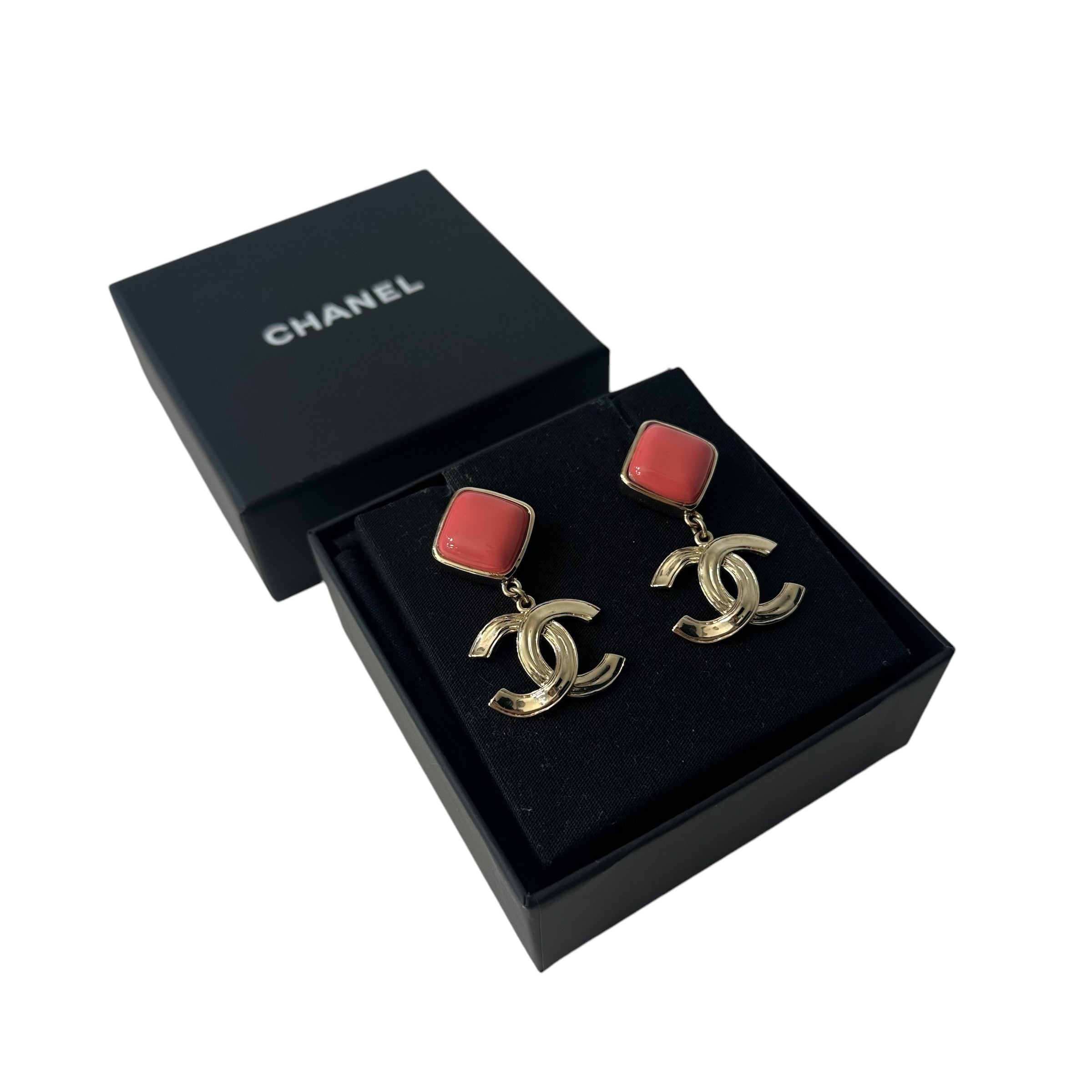 Chanel - Boucles D’oreilles rose