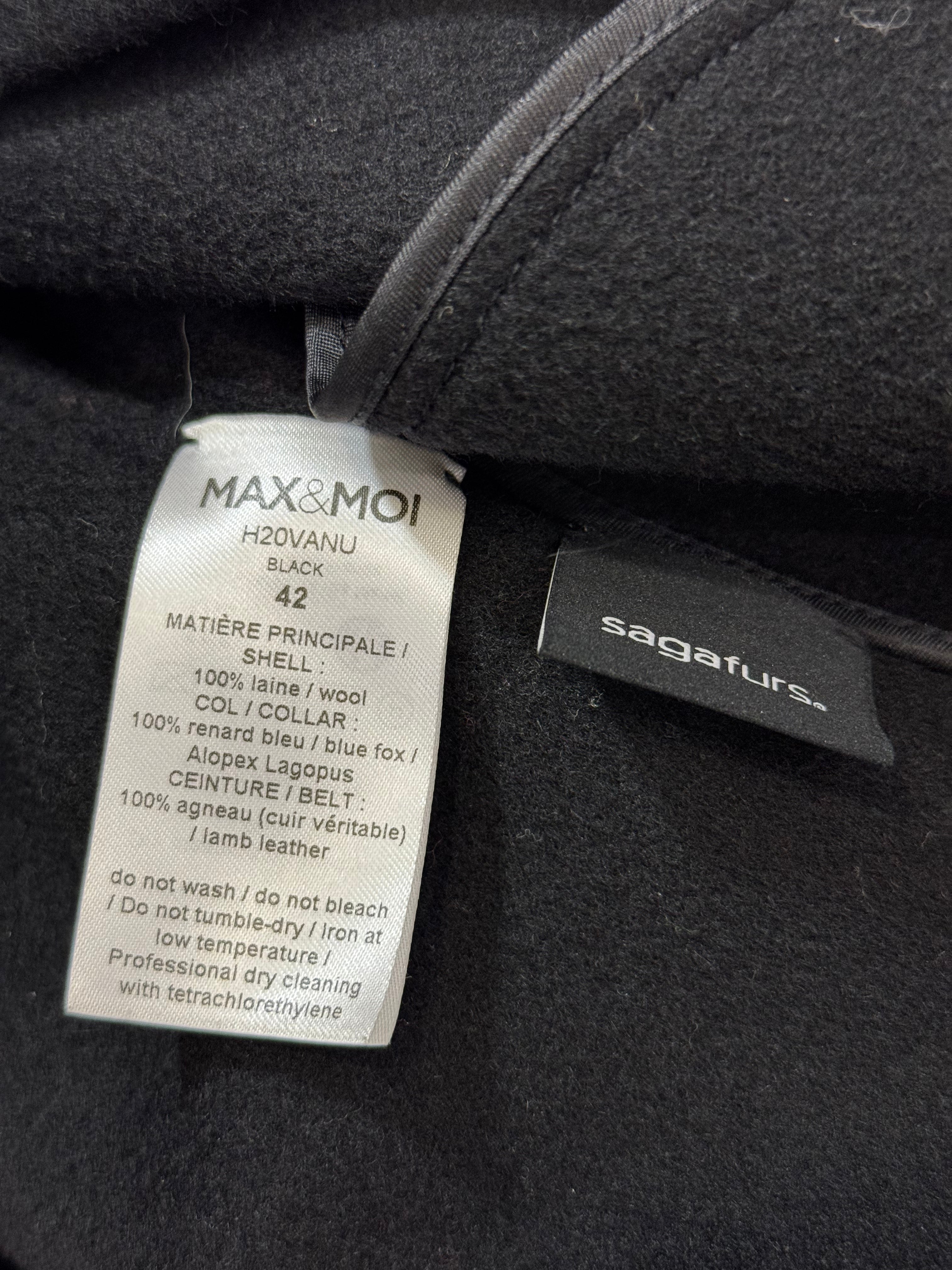 Max &amp; Moi - Veste sans manches col renard T. 42