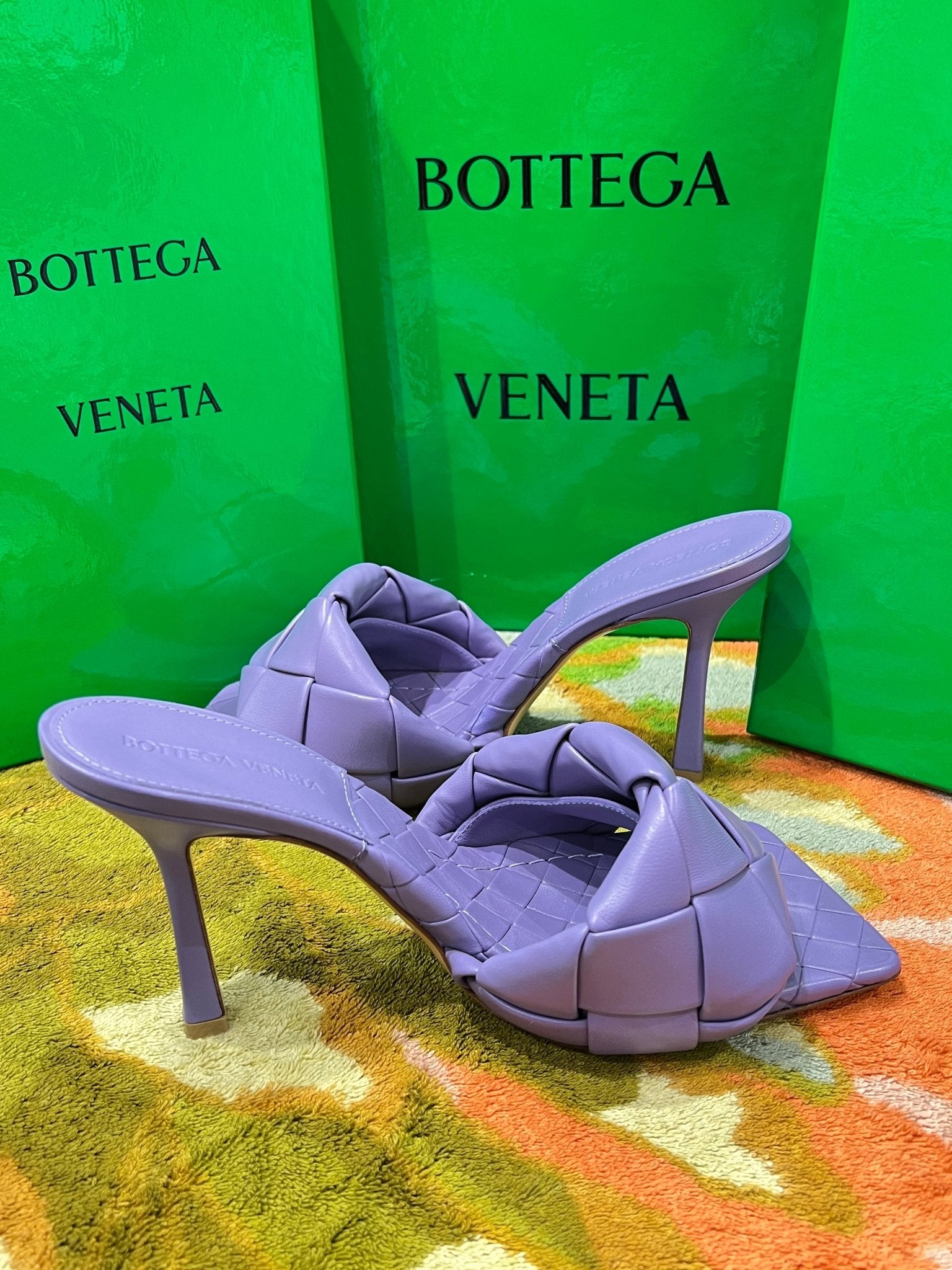 Bottega - mules padded Lilas - Les Folies d&