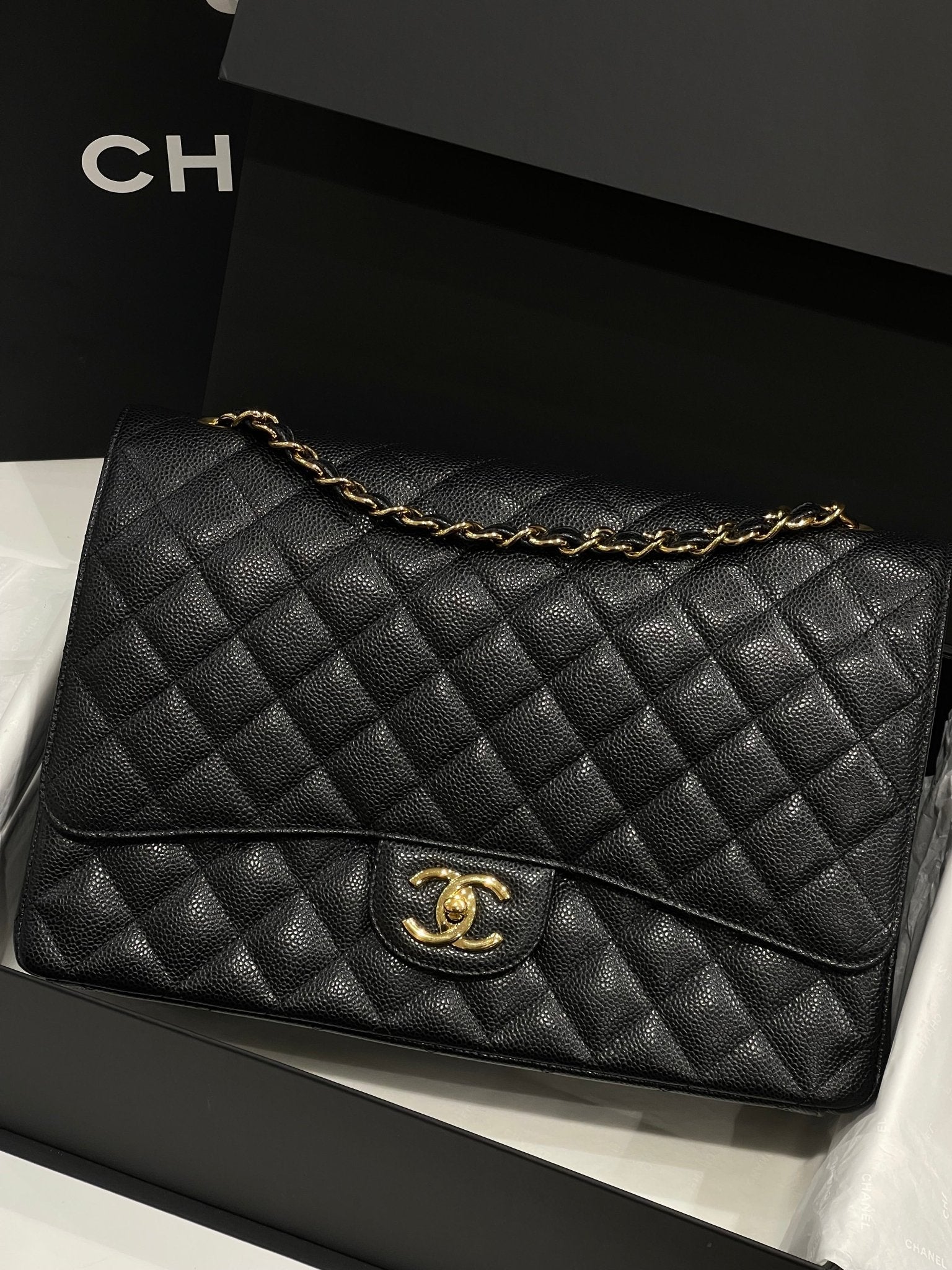 Chanel - Sac 11.12 Classique Maxi Jumbo - Les Folies d&