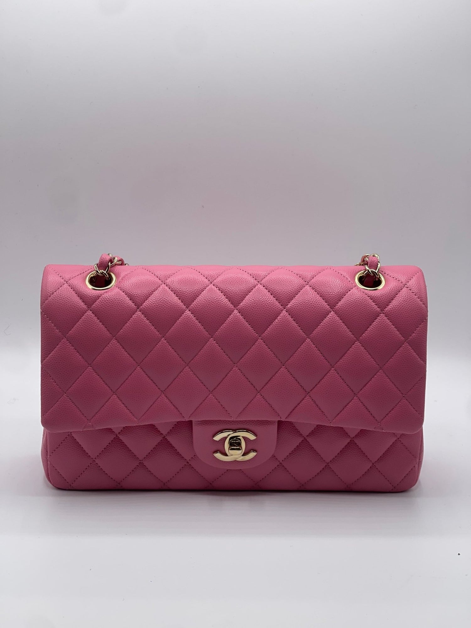 Chanel - Sac 11.12 classique Timeless 25 rose - Les Folies d&