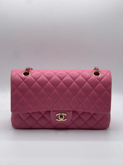 Chanel - Sac 11.12 classique Timeless 25 rose - Les Folies d&