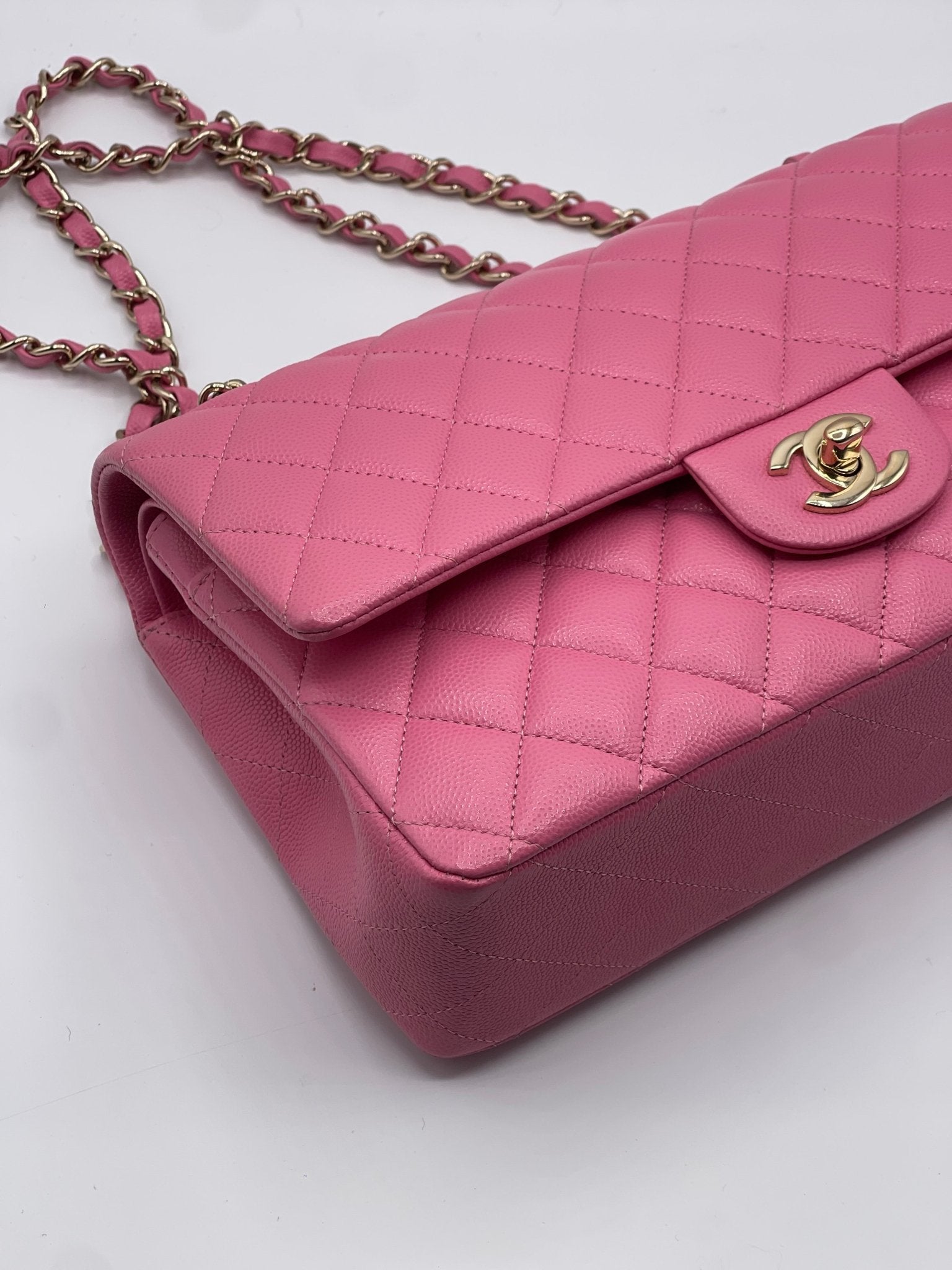 Chanel - Sac 11.12 classique Timeless 25 rose - Les Folies d&