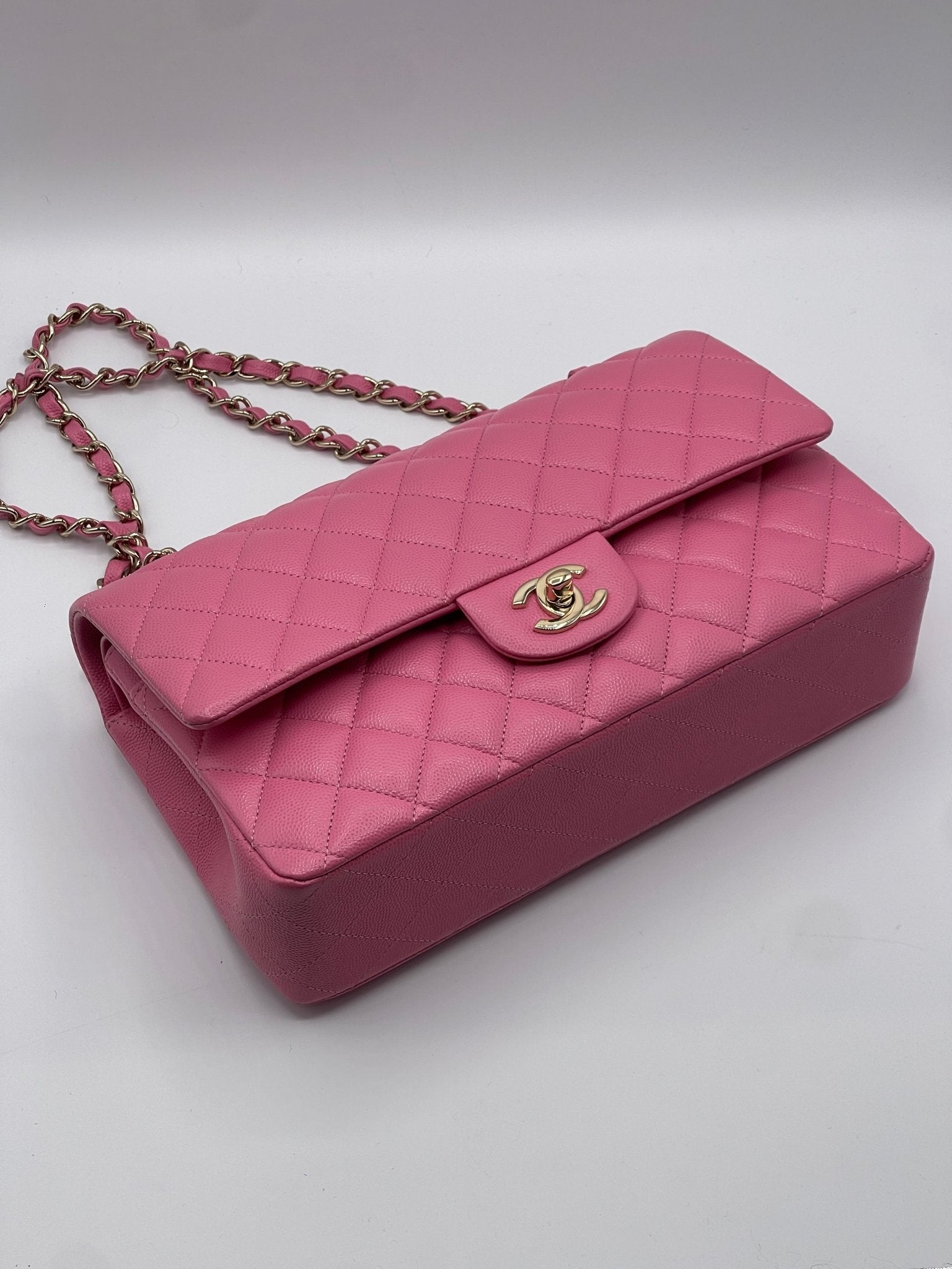 Chanel - Sac 11.12 classique Timeless 25 rose - Les Folies d&