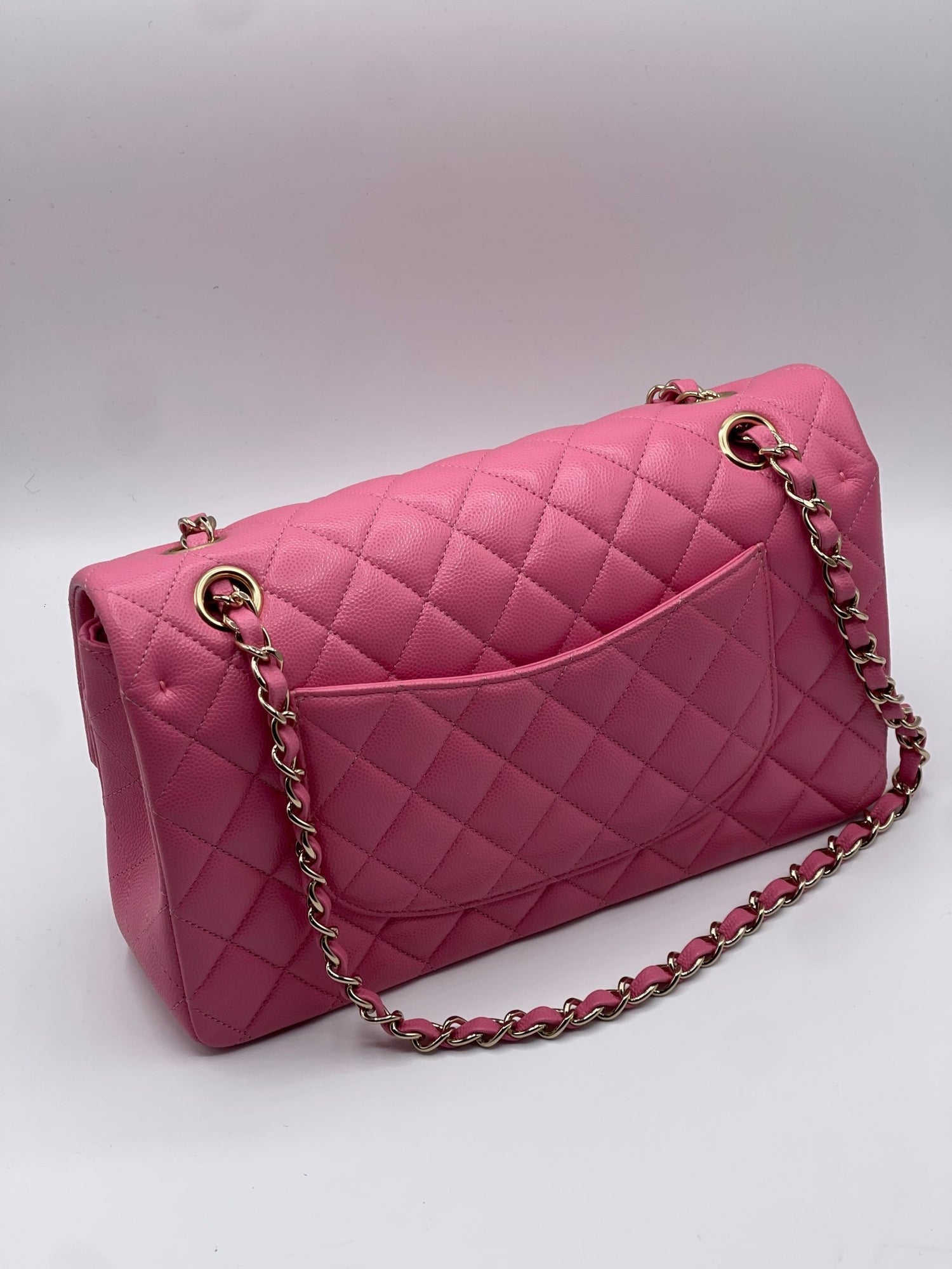 Chanel - Sac 11.12 classique Timeless 25 rose - Les Folies d&