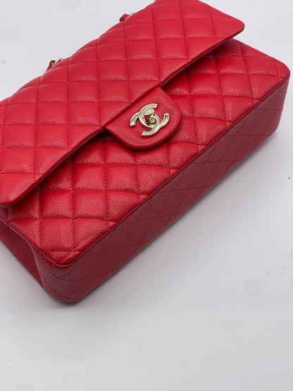 Chanel - Sac 11.12 classique timeless 25 rouge - Les Folies d&