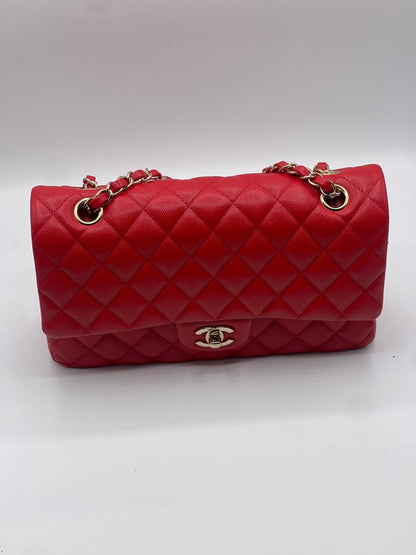 Chanel - Sac 11.12 classique timeless 25 rouge - Les Folies d&