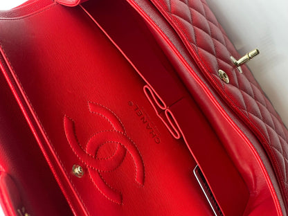 Chanel - Sac 11.12 classique timeless 25 rouge - Les Folies d&