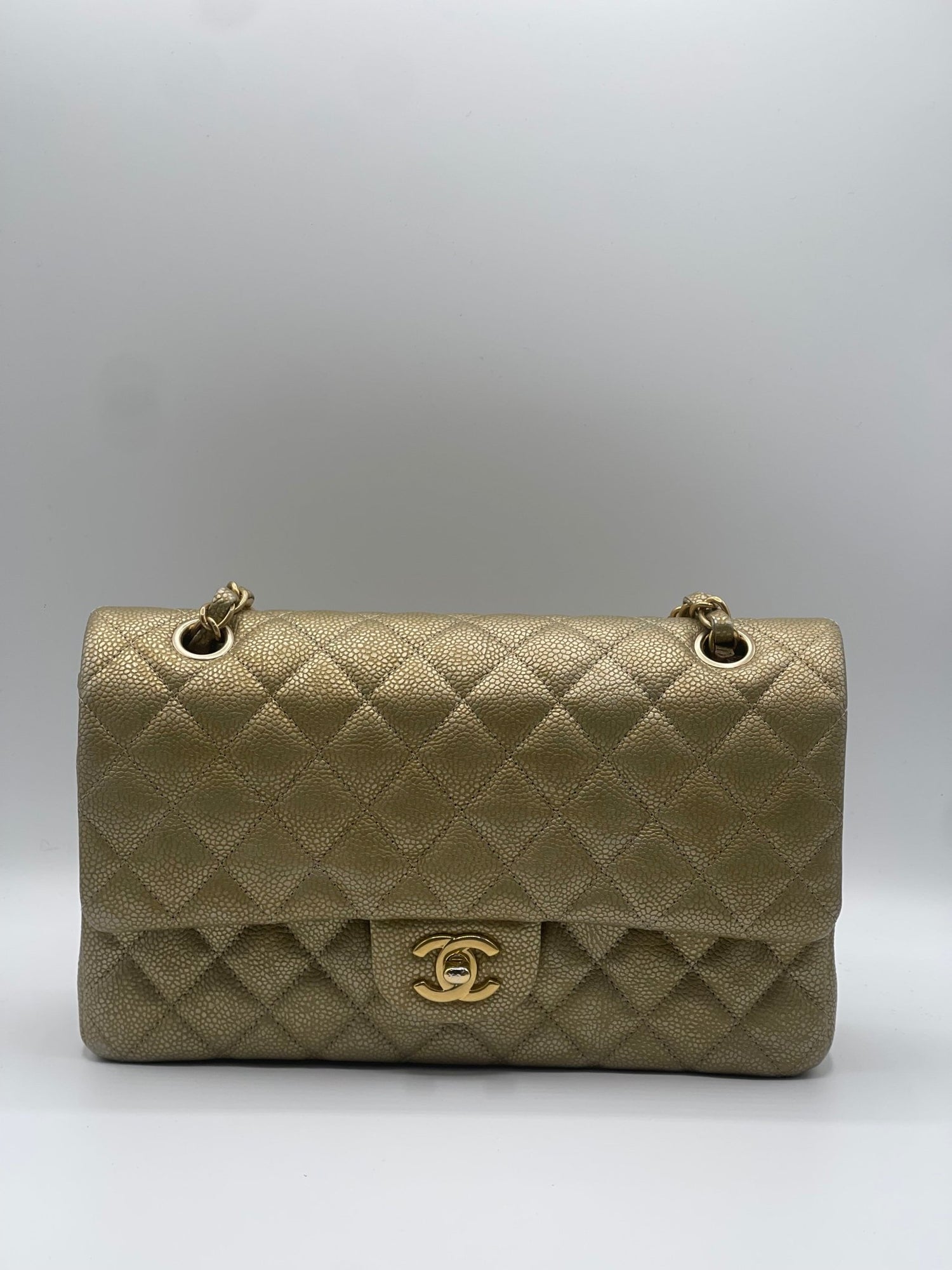 Chanel - Sac 11.12 Timeless doré irisé - Les Folies d&