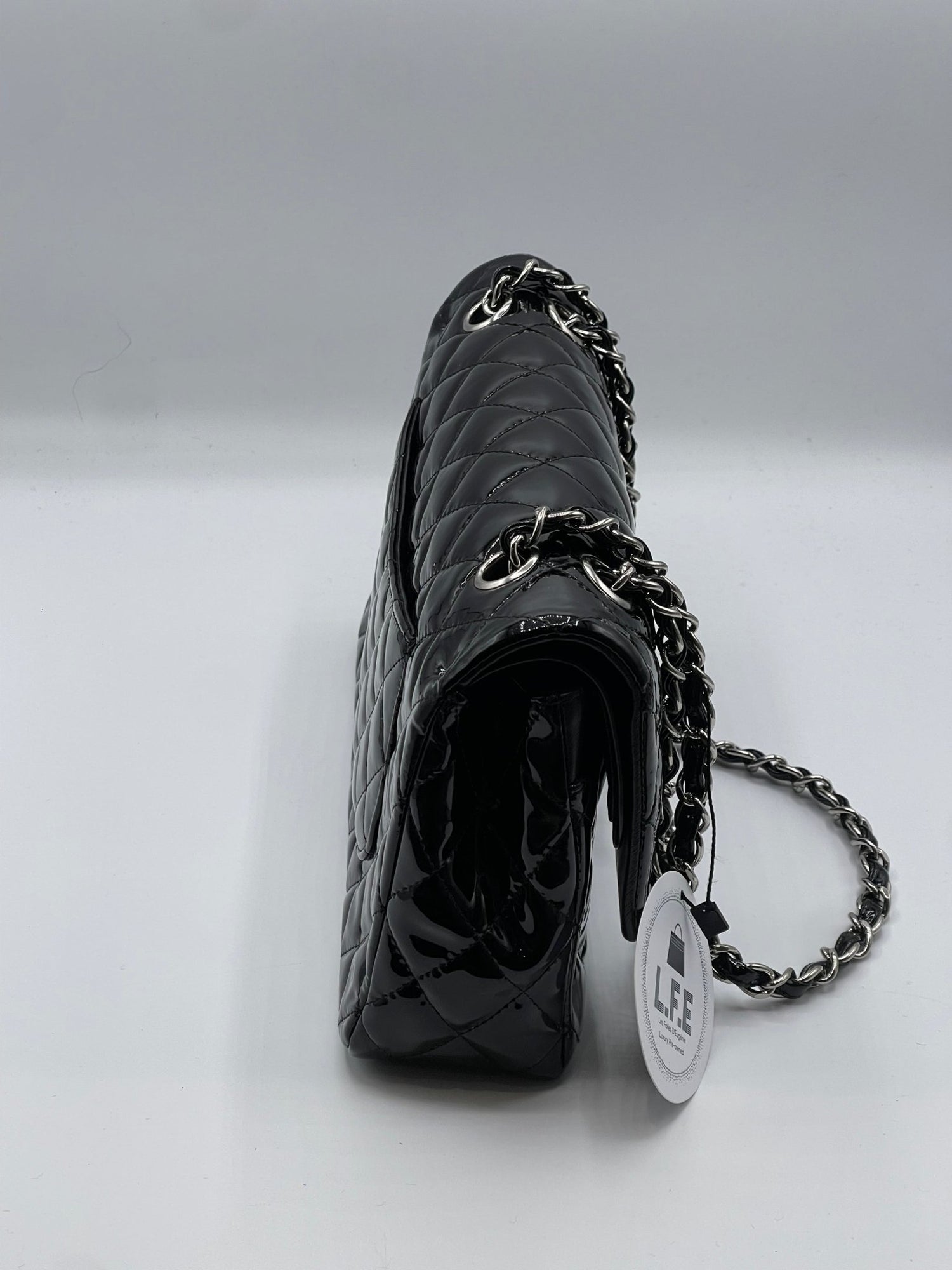 Chanel - Sac 11.12 Timeless verni noir - Les Folies d&