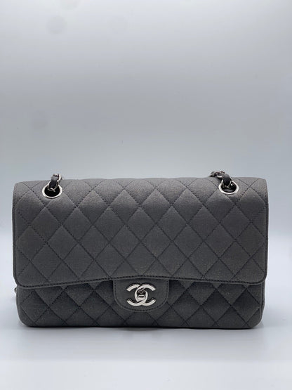 Chanel - Sac classique timeless 25 gris irisé - Les Folies d&