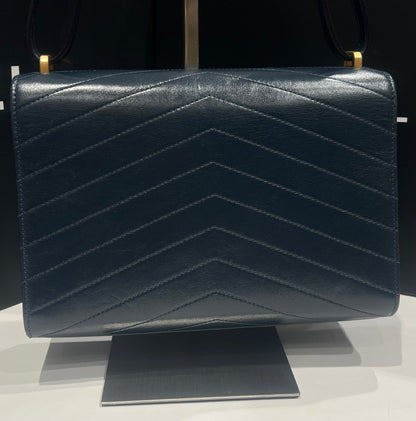 Chanel - sac édition limitée cuir bleu pétrole - Les Folies d&