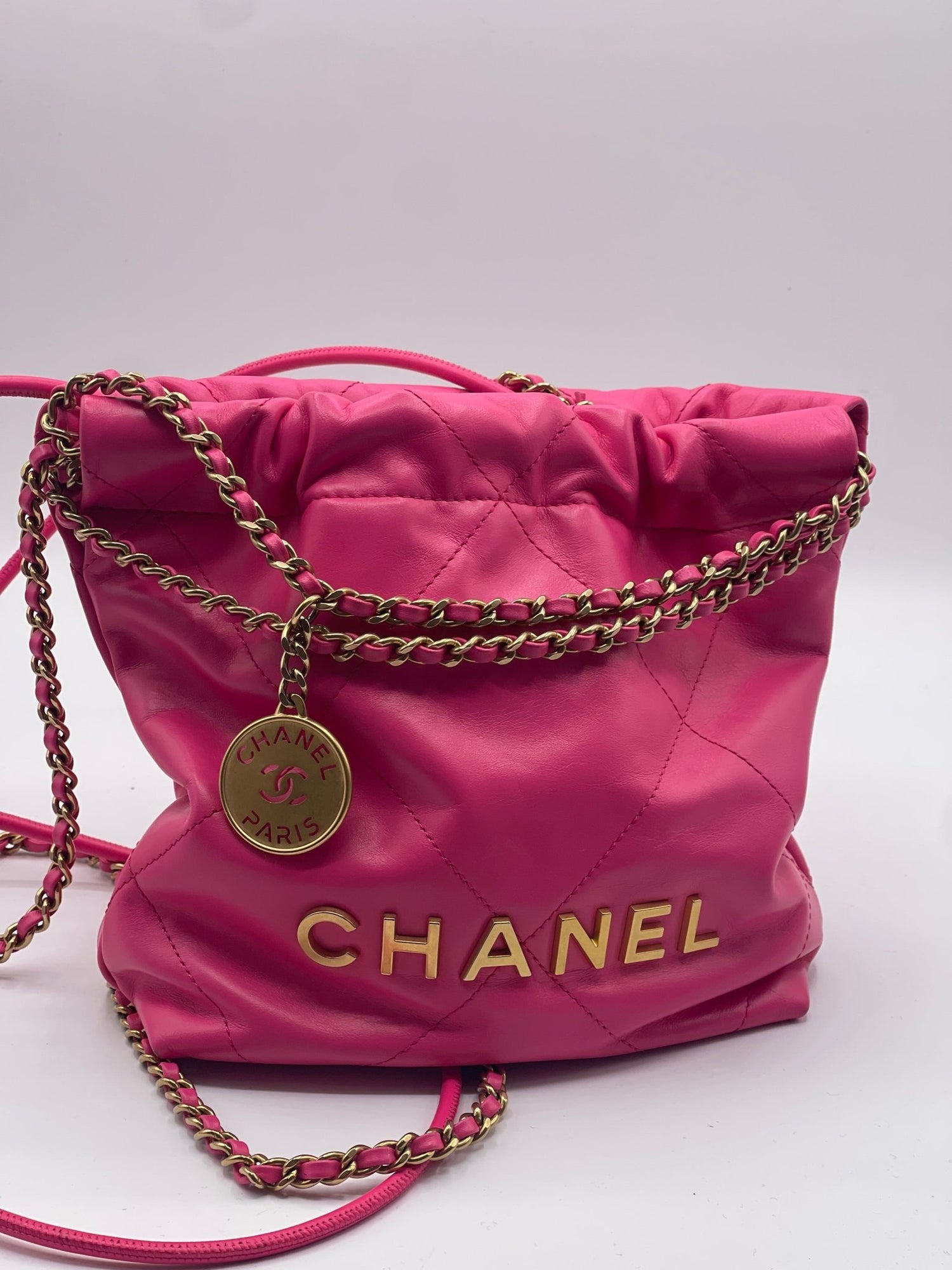 Chanel - Sac Mini 22 rose - Les Folies d&