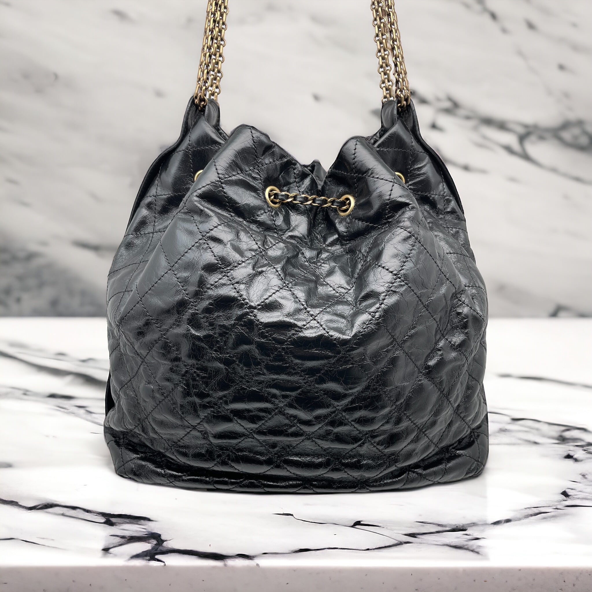 Chanel Shopping bag Noir L Sac - Les Folies d&