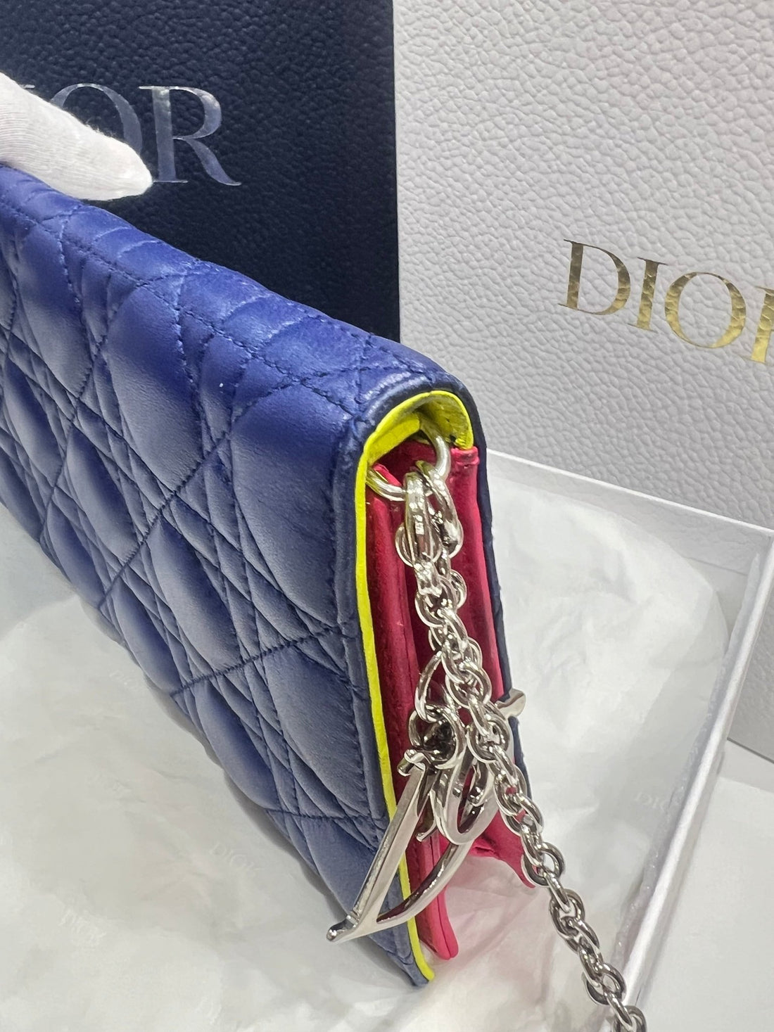 Dior - pochette lady Dior tricolore - Les Folies d&