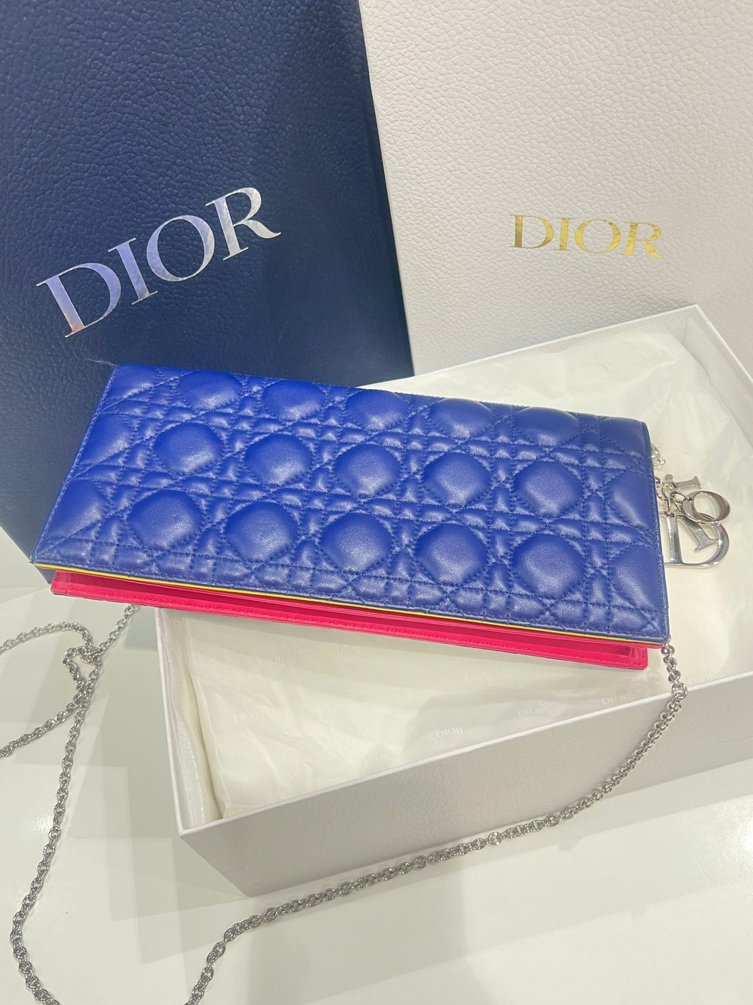 Dior - pochette lady Dior tricolore - Les Folies d&
