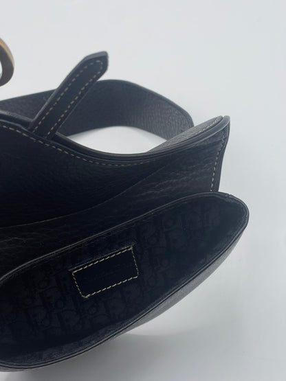 Dior - Sac ceinture Saddle noir T80 - Les Folies d&