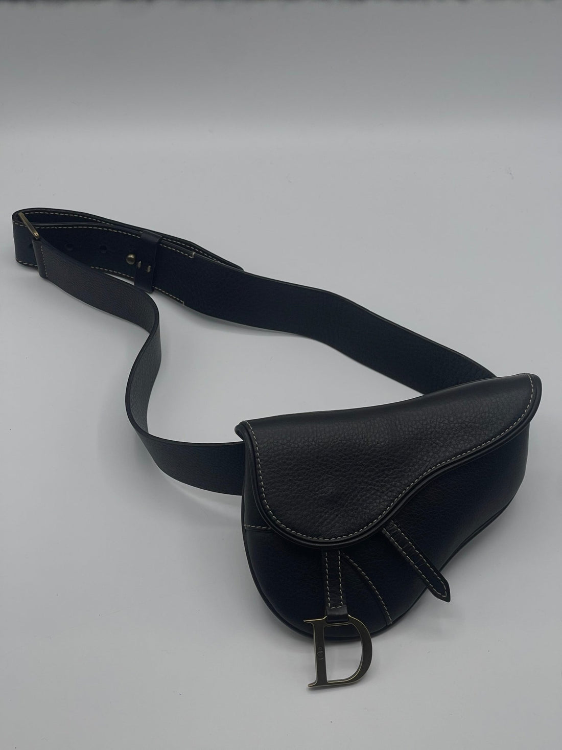 Dior - Sac ceinture Saddle noir T80 - Les Folies d&