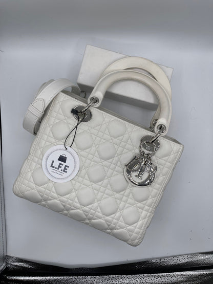 Dior - Sac Lady Dior MM blanc - Les Folies d&