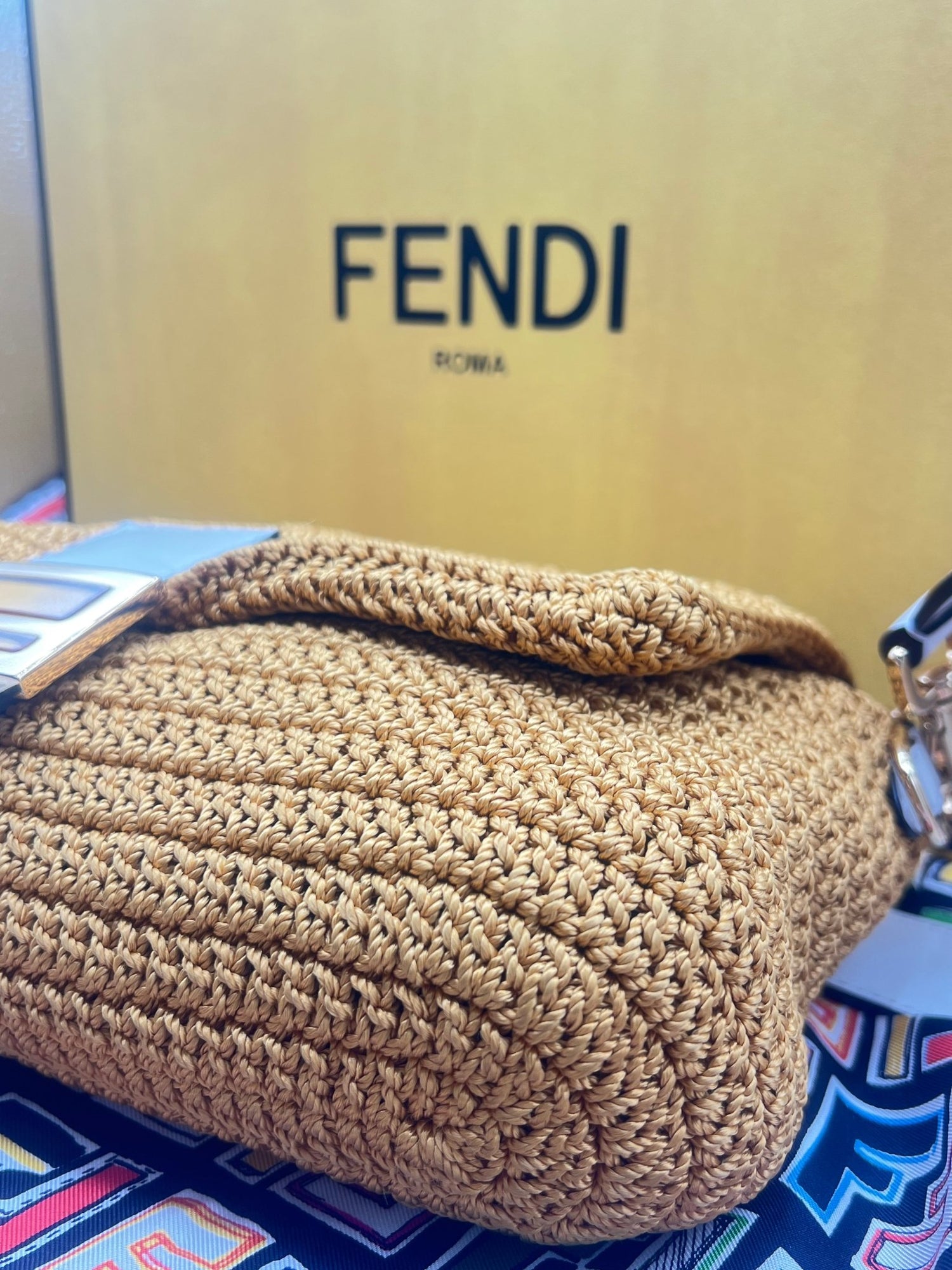 FENDI - sac baguette crochet - Les Folies d&