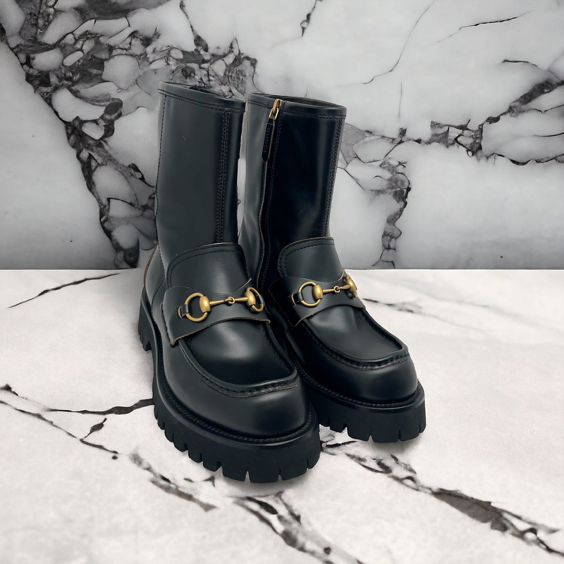 Gucci Bottes en cuir Horsebit 40 - Les Folies d&