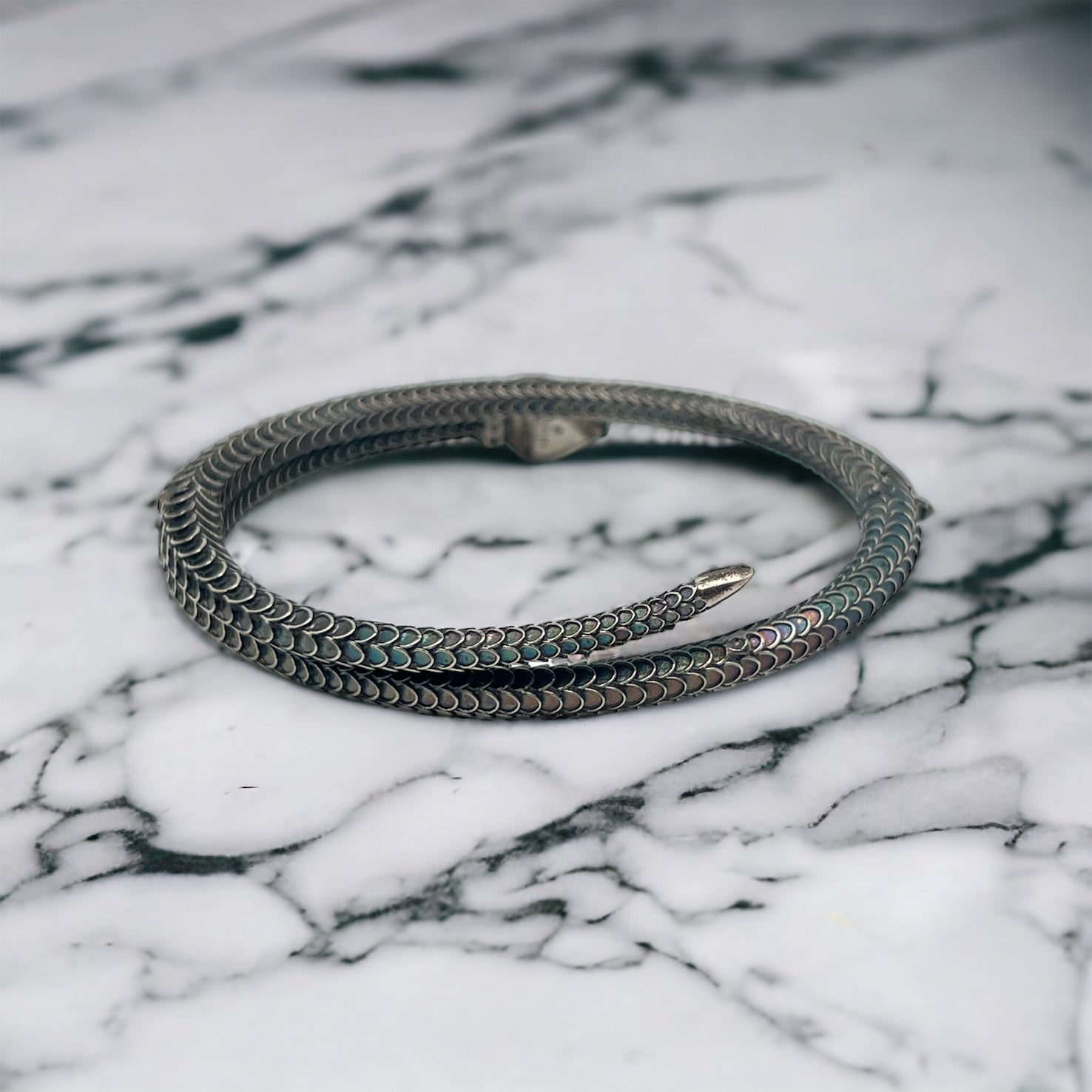 Gucci Bracelet serpent Gris M - Les Folies d&