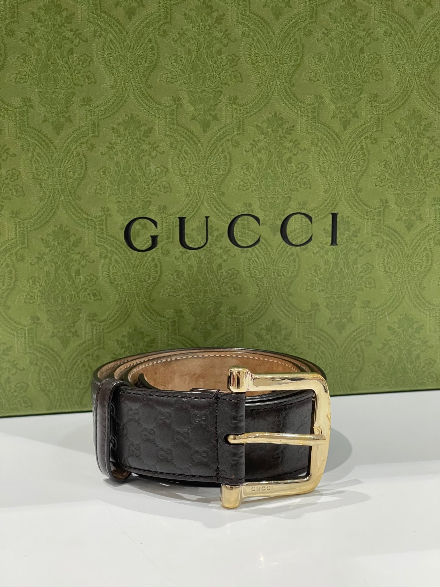 ベスト 【GUCCI】GGモノグラムベルト