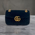 Gucci Marmont flap velour Noir Sac - Les Folies d&