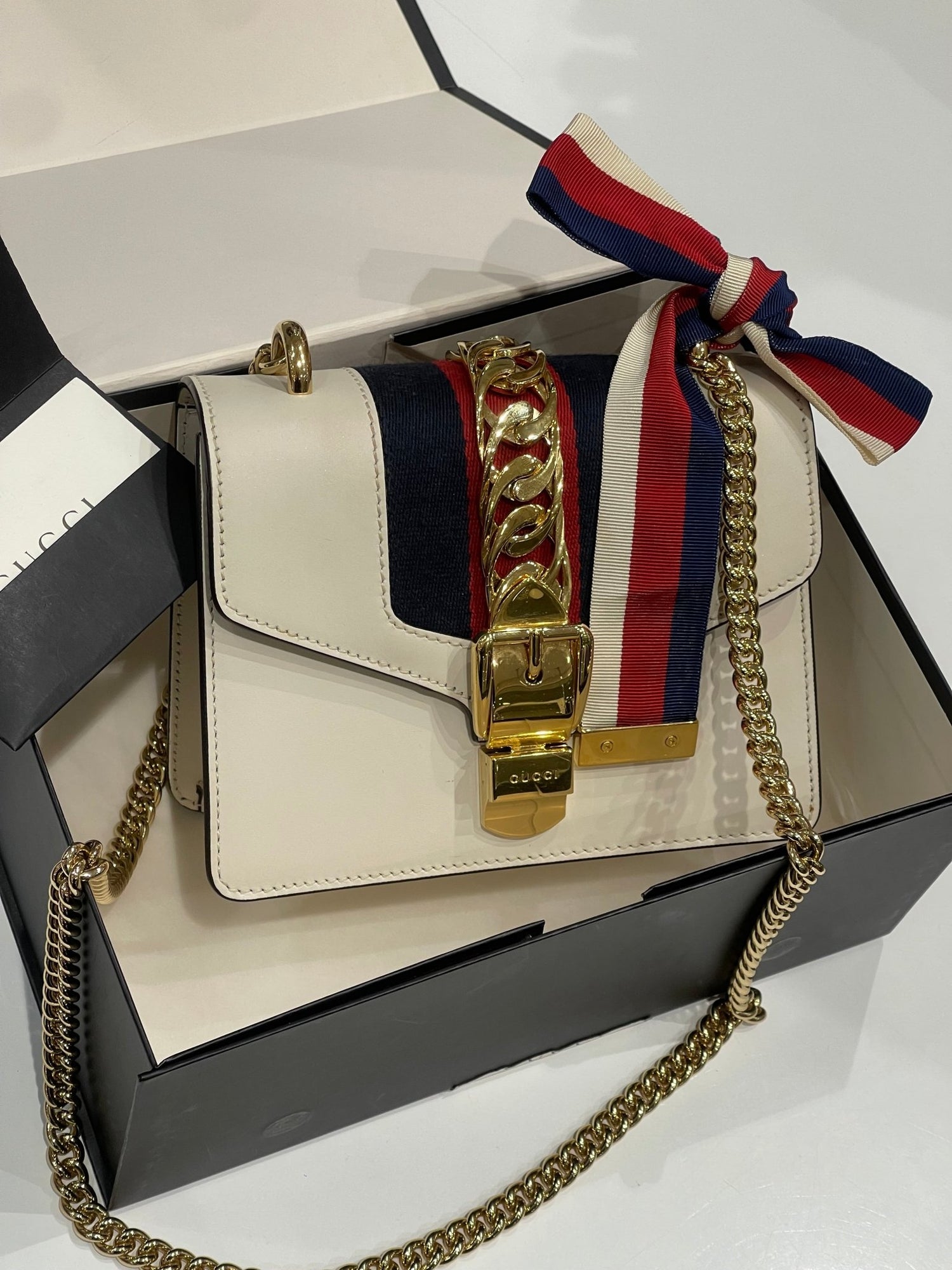 Gucci - Sac mini Sylvie crème - Les Folies d&