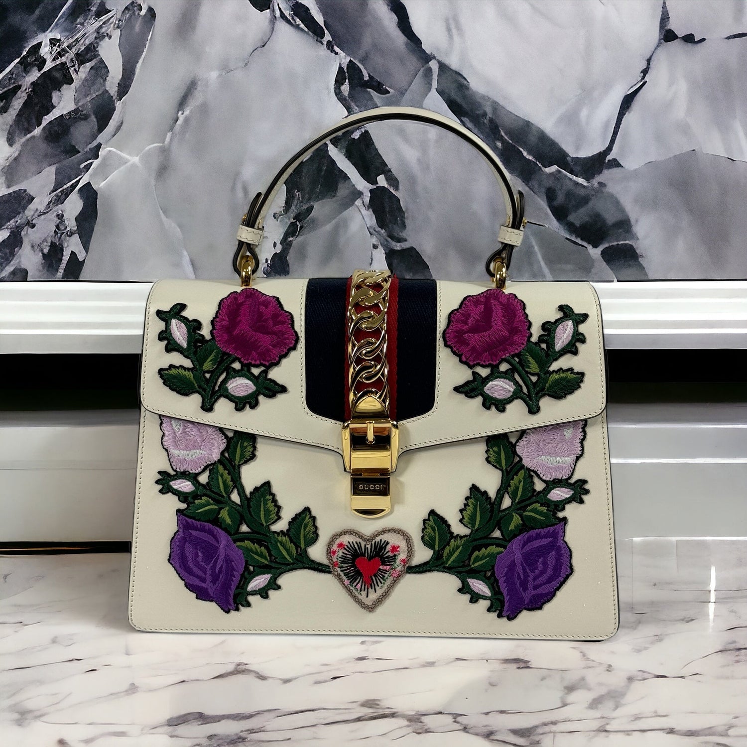 Gucci - Sac Sylvie édition limitée Les Folies d'Eugenie