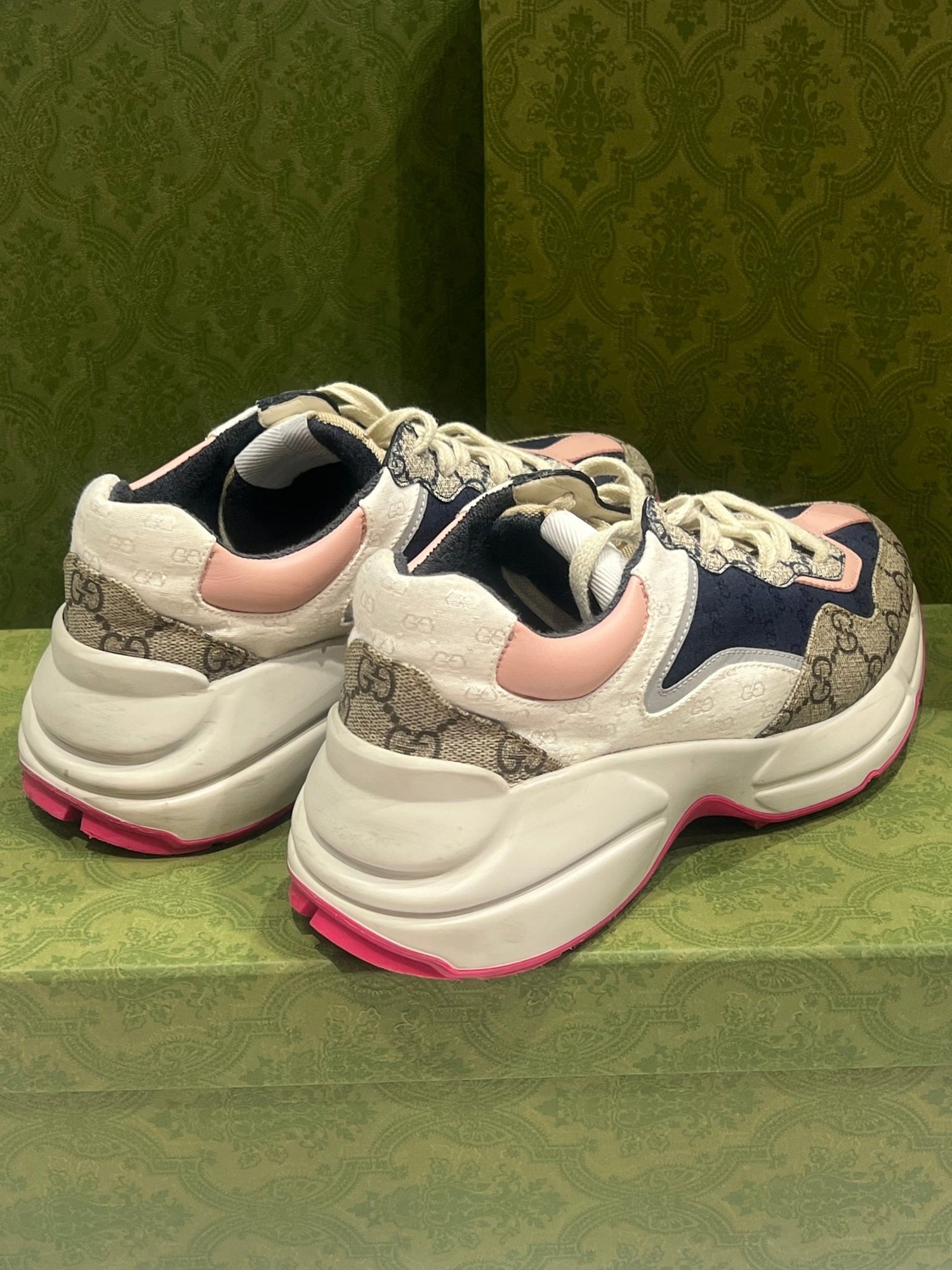 Gucci - Sneakers Rython toile monogramme - Les Folies d&