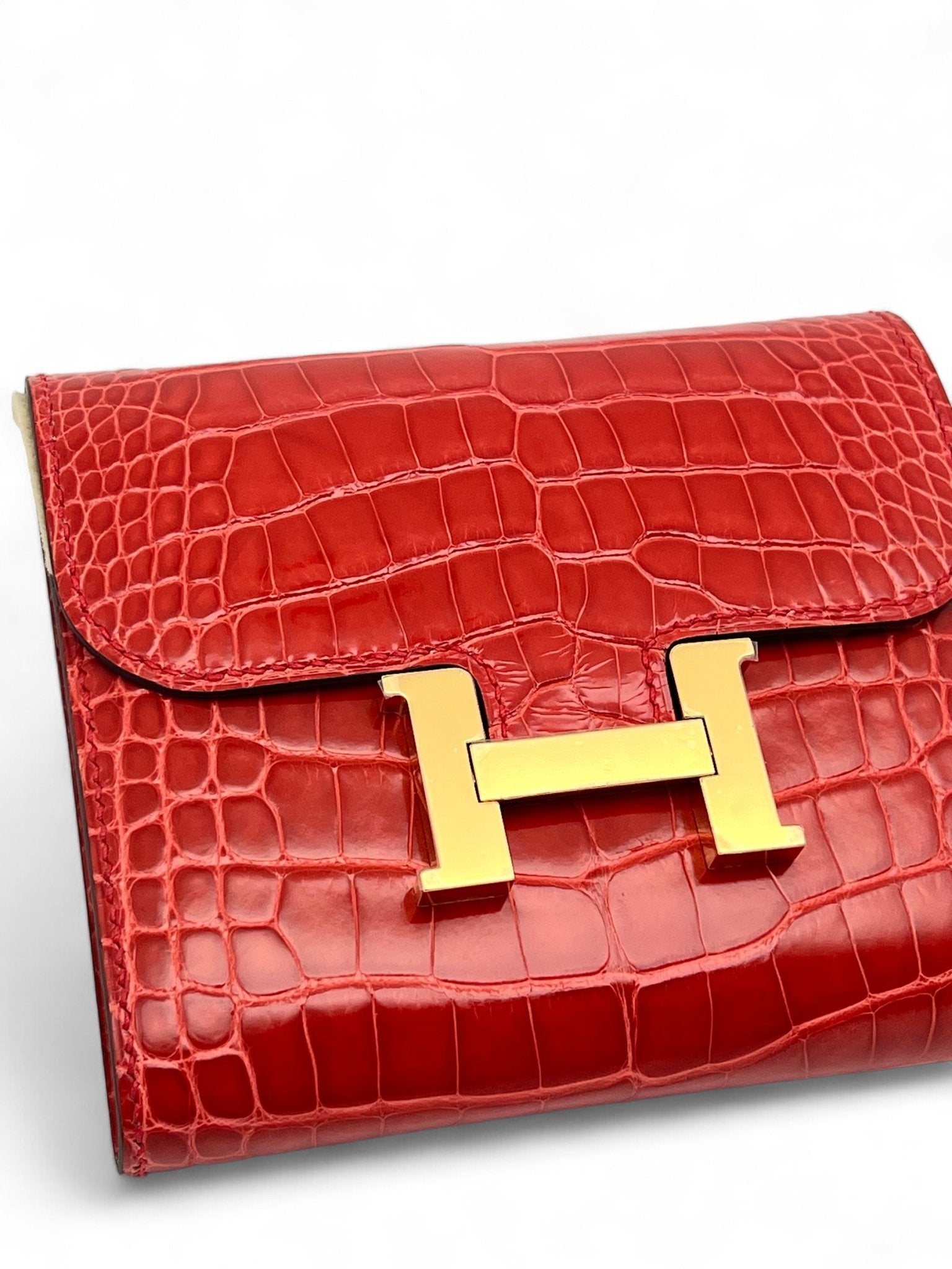 Hermès - Portefeuille Constance en Alligator - Les Folies d&