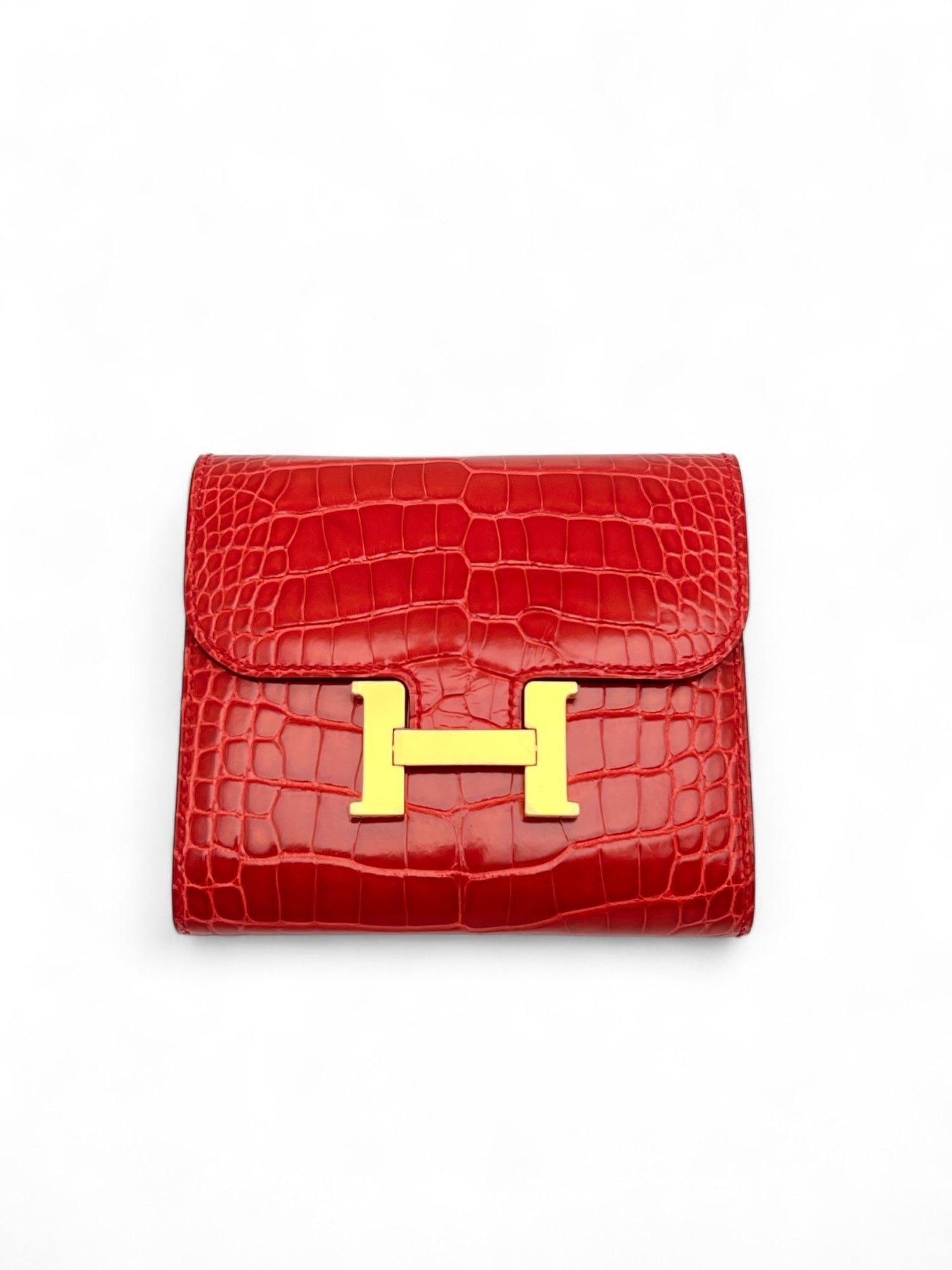 Hermès - Portefeuille Constance en Alligator - Les Folies d&