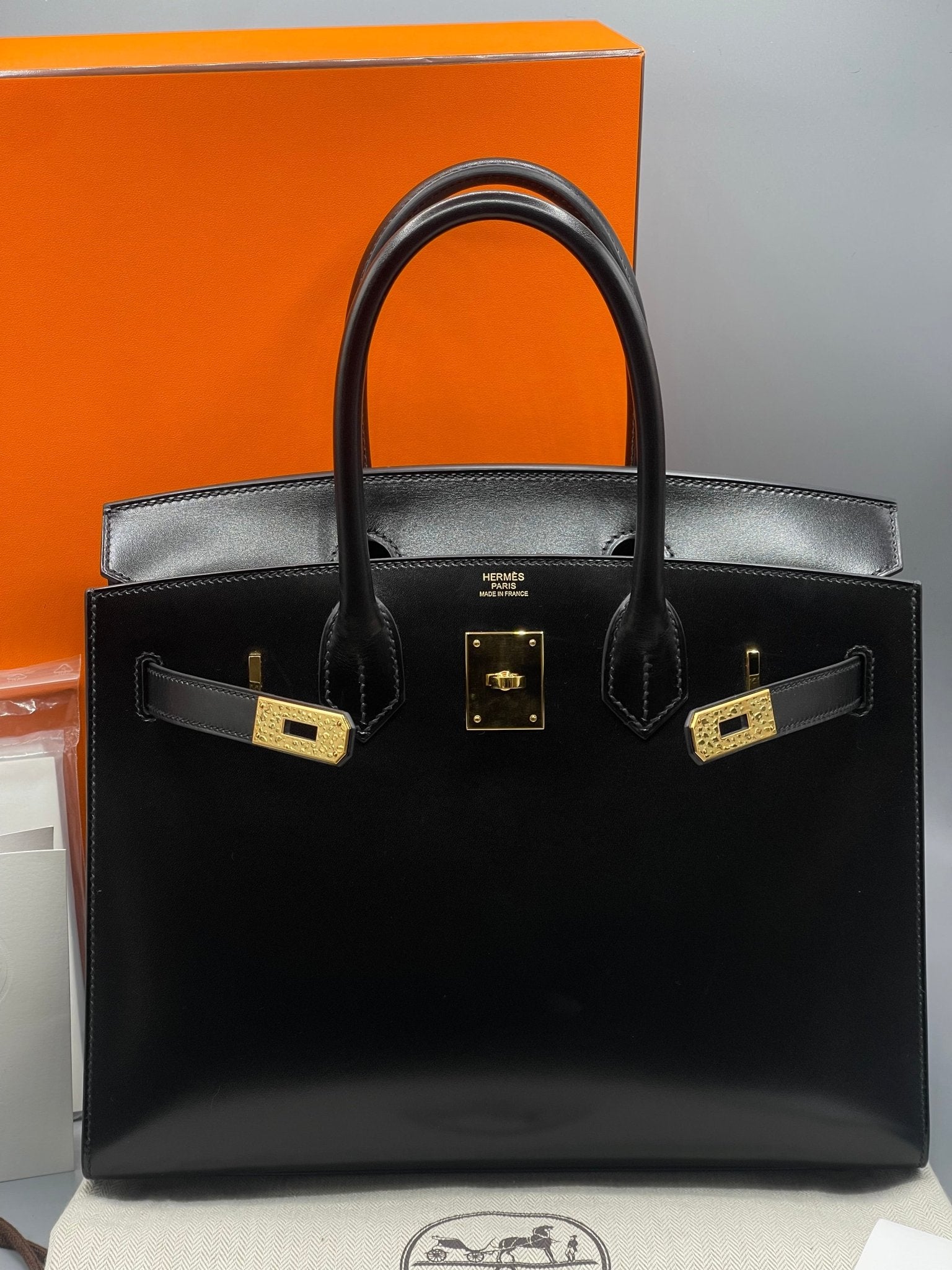 Hermes Sac Birkin 30 Box Noir